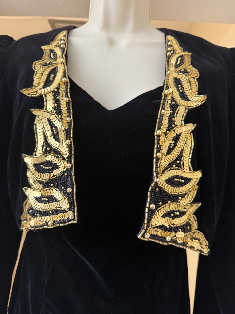 Black Velvet 90s Vintage Dress and Jackey